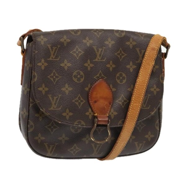LOUIS VUITTON Monogram Saint Cloud GM Shoulder Bag M51242 LV Auth 93727 - Picture 1 of 15